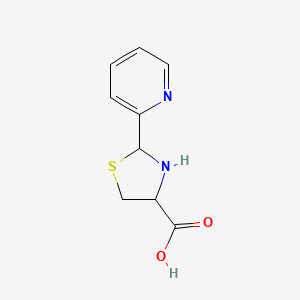 molecular formula C9H10N2O2S B1621946 2-Pyridin-2-ylthiazolidine-4-carboxylic acid CAS No. 84682-22-4