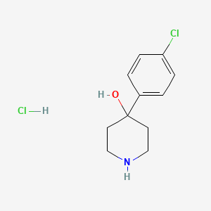 molecular formula C11H15Cl2NO B1621966 4-Piperidinol, 4-(4-chlorophenyl)-, hydrochloride CAS No. 63638-93-7