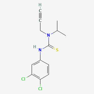 molecular formula C13H14Cl2N2S B1621969 3-(3,4-Dichlorophenyl)-1-isopropyl-1-(2-propynyl)-2-thiourea CAS No. 73953-75-0