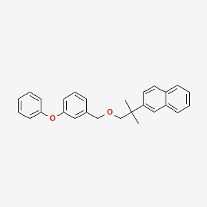 molecular formula C27H26O2 B1621975 3-Phenoxybenzyl 2-(2-naphthyl)-2-methylpropyl ether CAS No. 80843-83-0