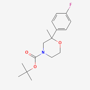 molecular formula C16H22FNO3 B1621983 4-Boc-2-(4-fluorophenyl)-2-methylmorpholine CAS No. 271245-36-4