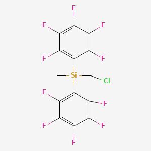 molecular formula C14H5ClF10Si B1621984 (Chloromethyl)methylbis(pentafluorophenyl)silane CAS No. 77669-65-9