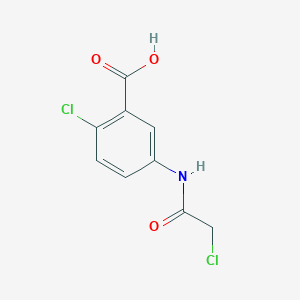 molecular formula C9H7Cl2NO3 B1621990 2-Chloro-5-[(chloroacetyl)amino]benzoic acid CAS No. 869950-77-6