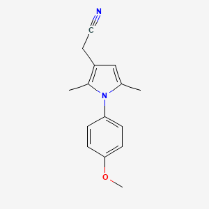 molecular formula C15H16N2O B1622011 [1-(4-methoxyphenyl)-2,5-dimethyl-1H-pyrrol-3-yl]acetonitrile CAS No. 42780-46-1
