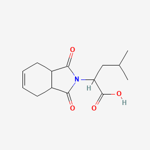 molecular formula C14H19NO4 B1622012 2-(1,3-Dioxo-1,3,3a,4,7,7a-hexahydro-isoindol-2-yl)-4-methyl-pentanoic acid CAS No. 69705-72-2