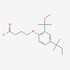 molecular formula C20H31ClO2 B1622022 4-[2,4-Bis(1,1-dimethylpropyl)phenoxy]butyryl chloride CAS No. 50772-29-7