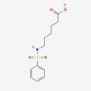 molecular formula C12H17NO4S B1622027 6-((Phenylsulphonyl)amino)hexanoic acid CAS No. 61714-42-9