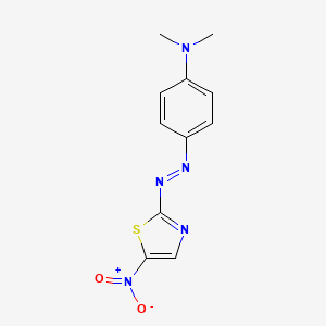 molecular formula C11H11N5O2S B1622028 N,N-Dimethyl-4-((5-nitrothiazol-2-yl)azo)aniline CAS No. 62143-25-3