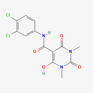 molecular formula C13H11Cl2N3O4 B1622029 Fenoxacrim CAS No. 65400-98-8