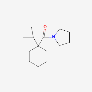 molecular formula C14H25NO B1622032 1-((1-(Isopropyl)cyclohexyl)carbonyl)pyrrolidine CAS No. 68489-03-2