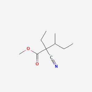 molecular formula C10H17NO2 B1622034 Methyl 2-cyano-2-ethyl-3-methylvalerate CAS No. 71735-23-4