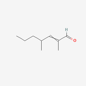 molecular formula C9H16O B1622044 2,4-Dimethylhept-2-enal CAS No. 85136-08-9