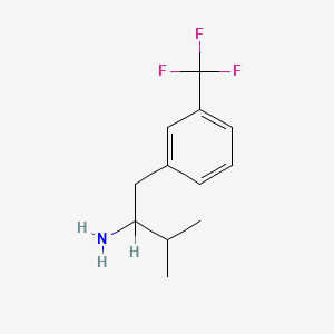 molecular formula C12H16F3N B1622067 alpha-Isopropyl-m-trifluoromethylphenethylamine CAS No. 74051-24-4