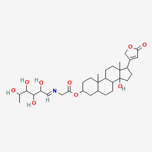 molecular formula C31H47NO9 B1622073 Digitoxigenin-3-beta-N-L-rhamnosylglycyl ester CAS No. 81072-29-9