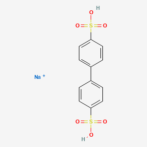 molecular formula C12H10NaO6S2+ B1622085 (1,1'-Biphenyl)-4,4'-disulfonic acid, disodium salt CAS No. 31139-42-1