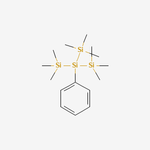 molecular formula C15H32Si4 B1622108 Trimethyl-[phenyl-bis(trimethylsilyl)silyl]silane CAS No. 4235-65-8