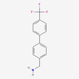 molecular formula C14H12F3N B1622118 4-(4-Trifluoromethylphenyl)benzylamine CAS No. 356058-18-9