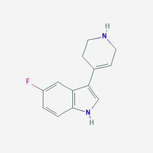 molecular formula C13H13FN2 B162212 5-fluoro-3-(1,2,3,6-tetrahydropyridin-4-yl)-1H-indole CAS No. 127626-06-6