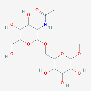 molecular formula C15H27NO11 B1622136 N-[4,5-dihydroxy-6-(hydroxymethyl)-2-[(3,4,5-trihydroxy-6-methoxyoxan-2-yl)methoxy]oxan-3-yl]acetamide CAS No. 80264-88-6