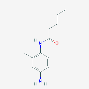 molecular formula C12H18N2O B1622151 N-(4-amino-2-methylphenyl)pentanamide CAS No. 767991-64-0
