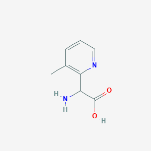molecular formula C8H10N2O2 B1622152 2-amino-2-(3-methylpyridin-2-yl)acetic Acid CAS No. 500755-94-2