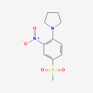 molecular formula C11H14N2O4S B1622157 1-(4-Methylsulfonyl-2-nitrophenyl)pyrrolidine CAS No. 852411-45-1