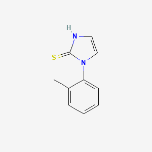 molecular formula C10H10N2S B1622159 1-(2-甲基苯基)-1H-咪唑-2-硫醇 CAS No. 25372-14-9