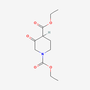 molecular formula C11H17NO5 B1622175 Diethyl 3-oxopiperidine-1,4-dicarboxylate CAS No. 73193-59-6