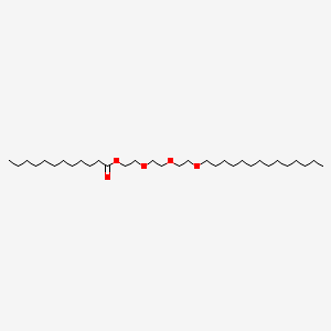 molecular formula C32H64O5 B1622181 2-(2-(2-(Tetradecyloxy)ethoxy)ethoxy)ethyl laurate CAS No. 84605-13-0