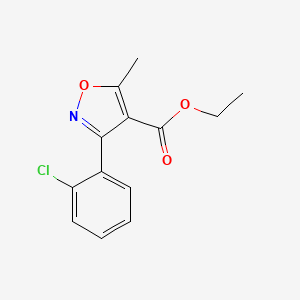 molecular formula C13H12ClNO3 B1622183 Ethyl 3-(2-chlorophenyl)-5-methylisoxazole-4-carboxylate CAS No. 83817-50-9