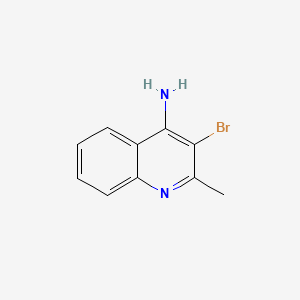 molecular formula C10H9BrN2 B1622189 4-Amino-3-bromo-2-methylquinoline CAS No. 90772-21-7