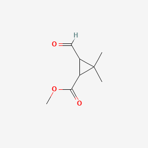 molecular formula C8H12O3 B1622196 Methyl 3-formyl-2,2-dimethylcyclopropanecarboxylate CAS No. 62138-41-4