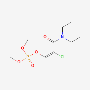 molecular formula C10H19ClNO5P B1622200 1-氯-二乙基氨基甲酰基-1-丙烯-2-基二甲基磷酸酯 CAS No. 297-99-4