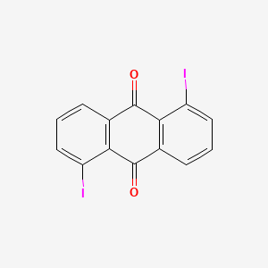 molecular formula C14H6I2O2 B1622240 9,10-Anthracenedione, 1,5-diiodo- CAS No. 3311-73-7