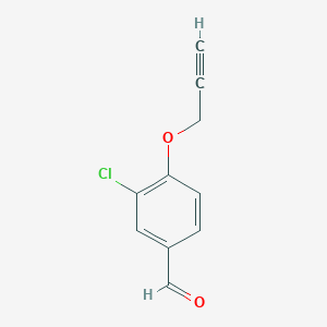 molecular formula C10H7ClO2 B1622243 3-氯-4-(炔丙-2-氧基)苯甲醛 CAS No. 443291-07-4