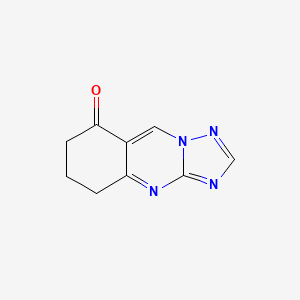 molecular formula C9H8N4O B1622246 6,7-二氢[1,2,4]三唑并[5,1-b]喹唑啉-8(5H)-酮 CAS No. 777867-04-6