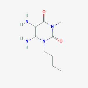 molecular formula C9H16N4O2 B1622248 5,6-diamino-1-butyl-3-methylpyrimidine-2,4(1H,3H)-dione CAS No. 91260-72-9