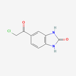 molecular formula C9H7ClN2O2 B1622255 5-(2-氯乙酰基)-1,3-二氢苯并咪唑-2-酮 CAS No. 93202-41-6