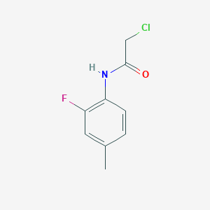 molecular formula C9H9ClFNO B1622264 2-chloro-N-(2-fluoro-4-methylphenyl)acetamide CAS No. 366-45-0