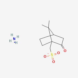 molecular formula C10H19NO4S B1622266 Ammonium (1S)-[7,7-dimethyl-2-oxobicyclo[2.2.1]hept-1-yl]methanesulphonate CAS No. 14888-09-6