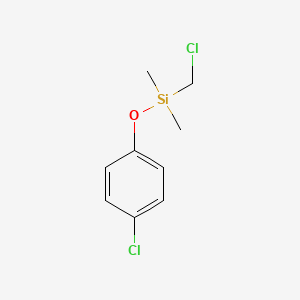 molecular formula C9H12Cl2OSi B1622270 Chloromethyl(4-chlorophenoxy)dimethylsilane CAS No. 203785-59-5