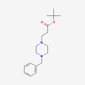 molecular formula C18H28N2O2 B1622273 Tert-butyl 3-(4-benzylpiperazin-1-yl)propanoate CAS No. 511240-23-6