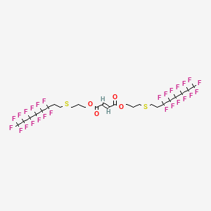 molecular formula C26H22F26O4S2 B1622275 Bis[3-(1H,1H,2H,2H-perfluorooctylthio)propyl]fumarate CAS No. 56927-83-4
