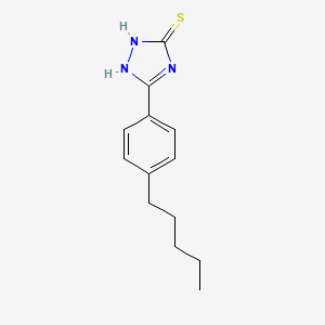 molecular formula C13H17N3S B1622279 5-(4-pentylphenyl)-4H-1,2,4-triazole-3-thiol CAS No. 261704-48-7