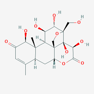 molecular formula C20H26O10 B162228 yadanziolide A CAS No. 95258-14-3