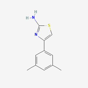 molecular formula C11H12N2S B1622287 4-(3,5-Dimethylphenyl)thiazol-2-ylamine CAS No. 676348-25-7