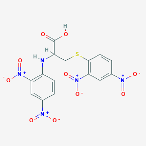molecular formula C15H11N5O10S B162229 2-(2,4-Dinitroanilino)-3-(2,4-dinitrophenyl)sulfanylpropanoic acid CAS No. 1655-62-5