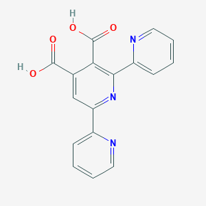 molecular formula C17H11N3O4 B1622293 [2,2':6',2''-Terpyridine]-3',4'-dicarboxylic acid CAS No. 247058-03-3