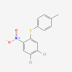 B1622308 1,2-Dichloro-4-[(4-methylphenyl)thio]-5-nitrobenzene CAS No. 218156-19-5