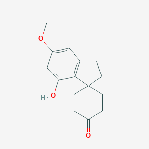 molecular formula C15H16O3 B162232 Cannabispirenone A CAS No. 63213-00-3